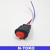 Tombol Switch Saklar Lampu Hazard On Off Motor Push Button Universal