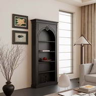 French Cream Style Bookcase French Living Room Arched Retro Bookshelf Display Cabinet Entrance Cabin