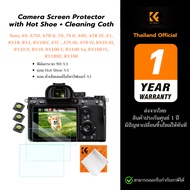 K&F Tempered Glass Screen Protector Sony A9 A7III A7II A9II A7C RX100 + Hot Shue Water Level + Lens 