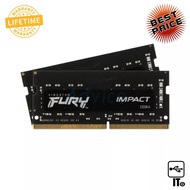 RAM DDR4(3200, NB) 16GB (8GBX2) KINGSTON FURY IMPACT (KF432S20IBK2/16) ประกัน LT. แรมโน๊ตบุ๊ค ram notebook เเรม หน่วยความจำ RAM DDR ram laptop