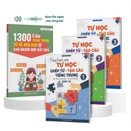 Book - Combo of 3 self-study books to combine words and create sentences in Chinese, volumes 1-2-3 (