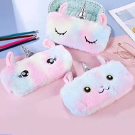 Luxurious unicorn pencil case cute stationery bag for students, women's cosmetic storage bags