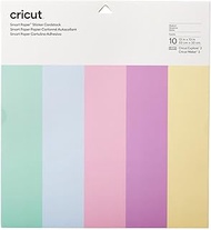 Cricut Smart Paper Sticker Cardstock | 10 Sheets | 33cm x 33cm | Pastels