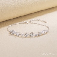 Niche Light Luxury Zircon Versatile Women's Elegant High-end Sparkling Diamond Bracelet Butterfly Kn