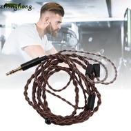 ZHANGHONG 4 Strands Woven Cable, 3.9ft Lossless Sound Headphone Replacement Cable, 3.5mm Plug OFC Co