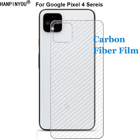 For Google Pixel 4 Pixel4 XL 4A Durable 3D Anti-fingerprint Carbon Fiber Back Film Screen Protector 