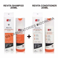 Ds LABORATORIES REVITA SHAMPO Package And CONDITIONER 205ML Thick Hair Loss Treatment