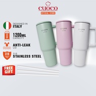 Cuoco 316 Stainless Steel Frozen Mug Max with Handle and Straw 1200ml