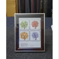4R,5R,6R,8R,8 x 12, A4 Photo Frame Brown/Silver line Frame (Hand Made in Malaysia) Ready Stock