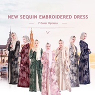 Luxury 7Color Embroidered Muslim Women's Clothing in the Middle East