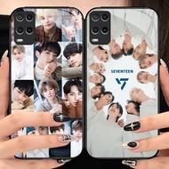 O-41 SEVENTEEN Merch tempered Glass Phone Case OPPO Reno A3X F27 7 A54 A55 A3i A40 12F 13F