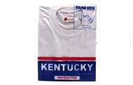 (3pcs per pack) KENTUCKY White TShirt Round Neck For Adult Cotton Fabric