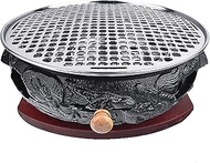 BBQ Barbeque Barbecue Stove, BBQ, Top Smokeless Charcoal Grill, Cast Iron Grill, Served with Maifan