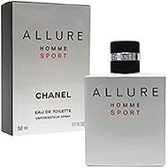 Chanel Allure Homme Sports EDT Spray 1.7 fl oz (50 ml) Gift Present Ribbon Wrapped with Shopper