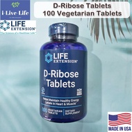 ดี-ไรโบส D-Ribose Tablets 100 Vegetarian Tablets - Life Extension