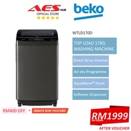 Beko 17KG Inverter Direct Drive Top Load Washing Machine Auto Washer Mesin Basuh Auto Besar 洗衣机 洗衣機 WTLD170D