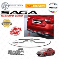 PROTON SAGA VVT 2019-2022 REAR BUMPER GARNISH STAINLESS STEEL FINISH UPGRADE TO PREMIUM SPEC CHROME 