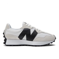 New Balance 327 Men Women Retro Time Casual Shoes Couple MS327CWB Sea Salt Black Leather N-Shape [iS