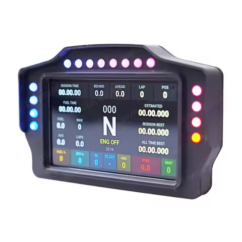 Simracing Games 5-inch Dashboard Multi-functional Gear Display Instrument for PC FANATEC MOZA Simagi
