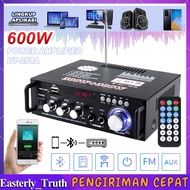 (Ready Stock) 600W Amplifier Bluetooth EQ Audio Amplifier Karaoke Home Theater FM Radio 100% Original BT-298A LED Digital Amplifier Karaoke