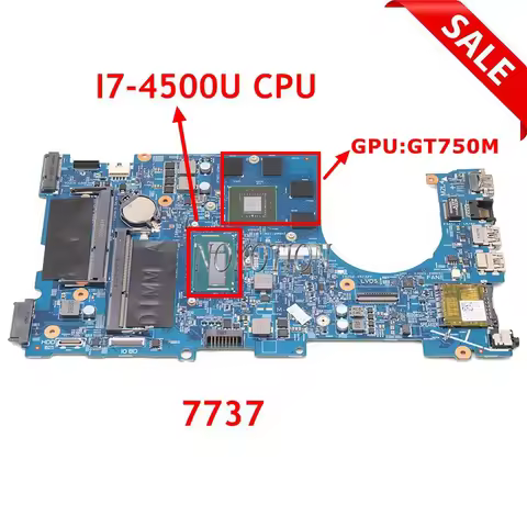 NOKOTION CN-0CJFT4 0CJFT4 12309-1 F53D4 For Dell Inspiron 17R 7737 17.3 Inch Laptop Motherboard SR16