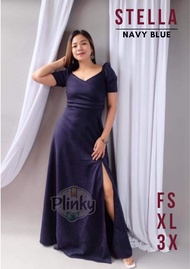 STELLA Filipiniana Gown – Elegant Long Maxi Dress for Weddings Debut Prom Graduation Ninang Bridesma