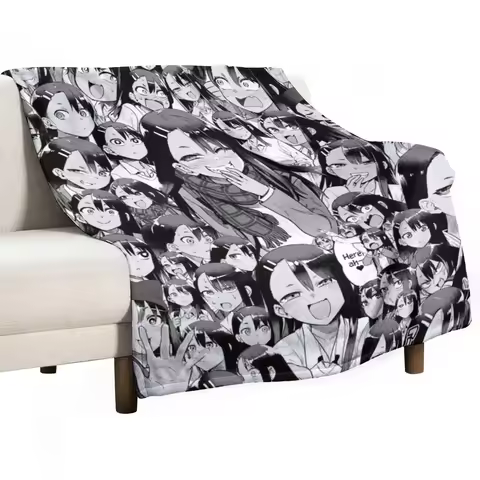 Nagatoro Hayase | Ijiranaide Nagatoro-san Throw Blanket Quilt Blanket Beautiful Blankets Sofa Quilt