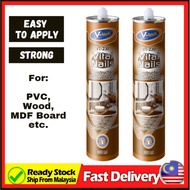 【🔥READY STOCK】Wainscoting/ V-TECH/VTECH/Vital Nail Glue Silicone Maxbond Wall Skirting PVC Foam Wood Shiplap MDF