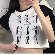 Crop Top - Vintage Grunge Kawaii Tee for Women