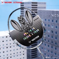 VICTOR x ULTRAMAN Badminton Racket ARS-ALIEN BALTAN Model With VS-100 Line + Bag (Please Read The De