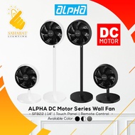 Alpha Motto SF B22 DC Motor Stand Fan with 7 Blades 8 Speed Remote (14")