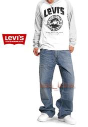 【淺藍刷紋29-44腰優惠】美國LEVIS Red 569 Loose Rugged 重磅水洗貓鬚 寬版直筒牛仔 垮褲