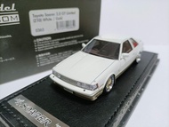 IG 1 43 Toyota Two-Door Sedan Model Soarer 3.0 GT Accessories Z10 White Gold Edge
