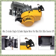 (DXCP) Engine Motor 49cc 2-Stroke Cylinder Engine Motor Engine Motor for Mini Dirt Bike Scooter Moto