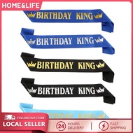 Birthday King Sash for Men Boy Happy 16th 18th 20th 30th Birthday Party Decor