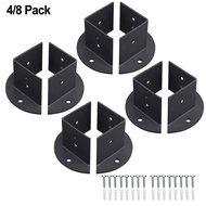 [STAS] Heavy Duty Adjustable Post Base Brackets Fit 2x2 / 4x4 / 6x6 inch Post Deck