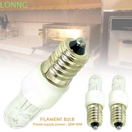 LONNGZHUAN Filament bulb, Salt Bulb E14 25W 40W Oven Lamp, Hot Tungsten High temperature Cooker Hood Lamp refrigerator light High temperature