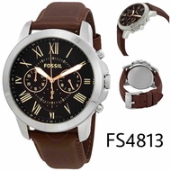 FOSSIL GRANT CHRONOGRAPH Brown Leather MENS watch FS4813