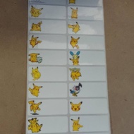 Pikachu Label name sticker label name waterproof