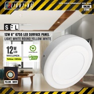 SFL LED SURFACE PANEL LIGHT (6755) [12W]  6" (ROUND)
