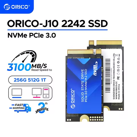 ORICO J10 M.2 2242 NVMe PCIe3.0 Gen 3x4 Internal SSD 3D NAND TLC up to 3100 MB/s for Laptop Desktop