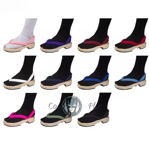 1 Pair Anime Cosplay Shoes Tanjirou Nezuko Zenitsu Giyuu Shinobu Kyoujurou Muichirou Mitsuri Sandals