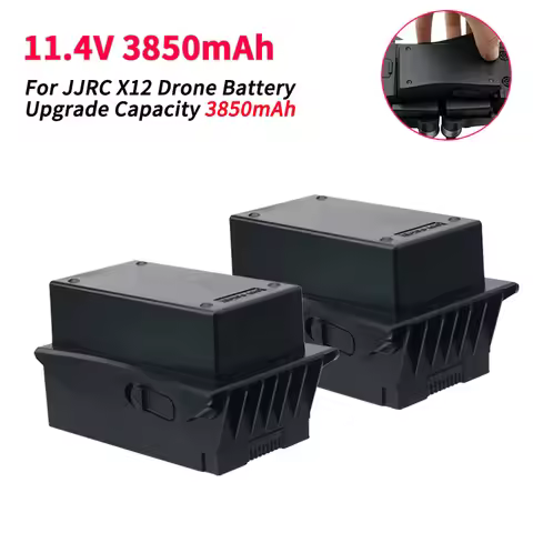 Upgrade 11.4V 3850mAh Lipo Battery For JJRC X12 Drone Battery Quadcopter with 5G WIFI GPS - Replacem