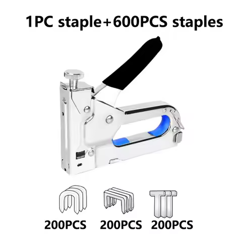 3 in 1 Manual Nail Gun Air Nail Gun U-shaped Nail Grabber Oil Painting Staple Gun Photo Frame Martin