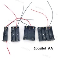 5pcs 1 2 3 4 Slots ports AA 2AA 3AA 4AA 1.5v 3v 4.5v 6v Size Power Battery Storage Case Box Holder 3