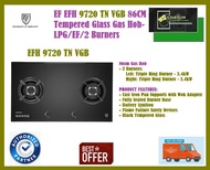 EF EFH9720 86cm 2-Burner GLASS GAS HOB | FREE SHIPPING AND FAST DELIVERY