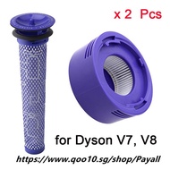 Suitable for Pre Filter and HEPA Filter for Dyson V7, V8 Absolute Cordless Animal Vacuum.Replaces Pa