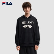 FILA CORE FILA MILANO Men Hoodie（Black/Brown)