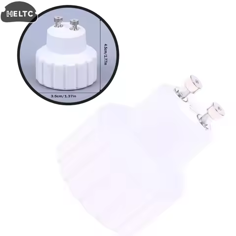1/3/5PCS White GU10 To Gu10 Gu10-Gu10 CFL LED Spotlight Socket Extender Lamp Bub Base Holder Convert