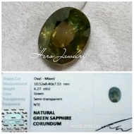 NATURAL SAFIR - Ada Blue Yellow Green Sapphire Ceylon Srilanka Star R